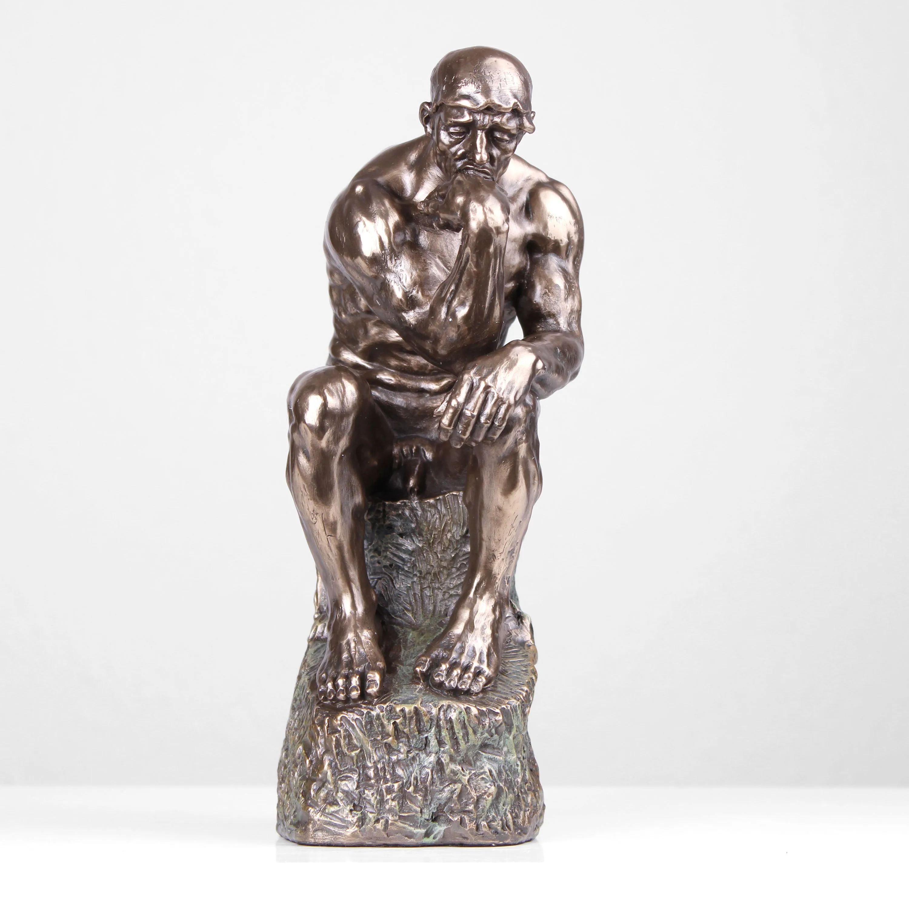The Thinker Statue by Rodin (Cold Cast Bronze Sculpture)