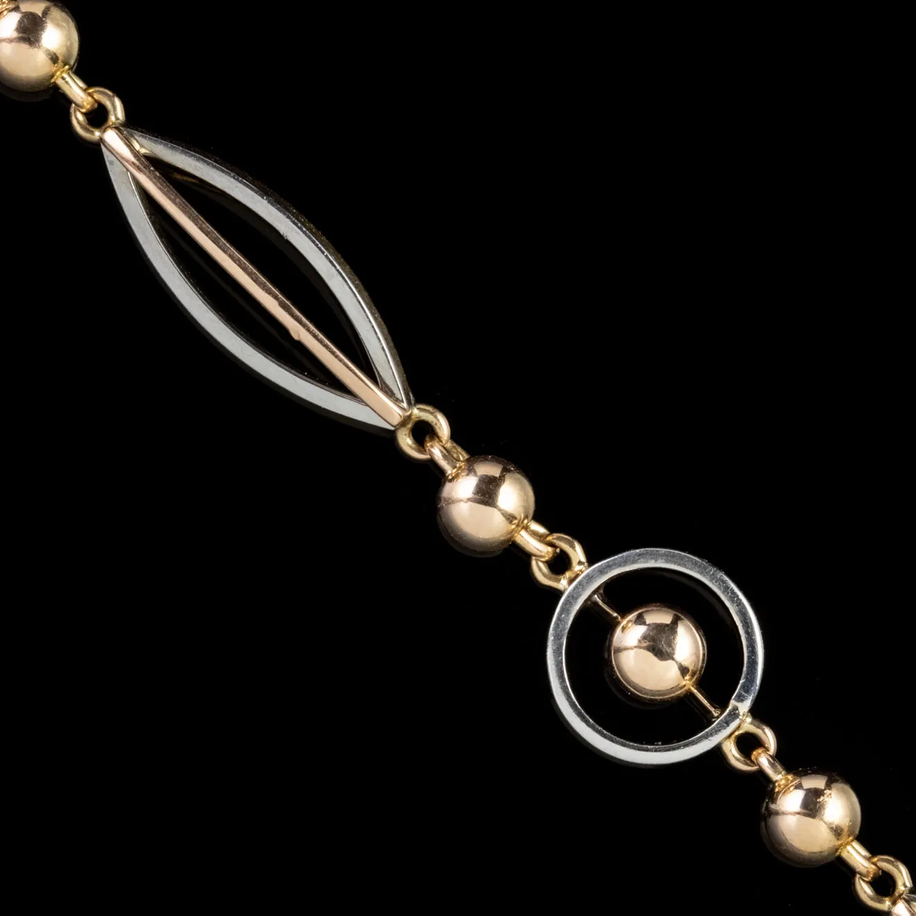 Vintage 18Ct Gold Platinum Bracelet Circa 1960